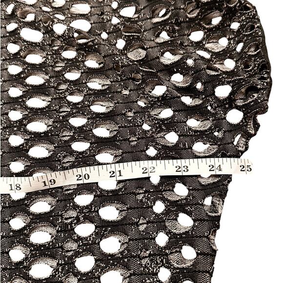 Yelete Fishnet Women's Cropped Top, NWOT, Black Gray, size M - Picture 4 of 8